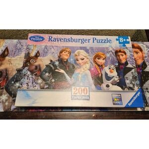 Disney Frozen Ravensburger Puzzle 200‎ Piece Panorama Jigsaw 22x9 Complete